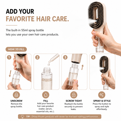 The Hair Ritual 2-in-1 Spray & Detangle Brush